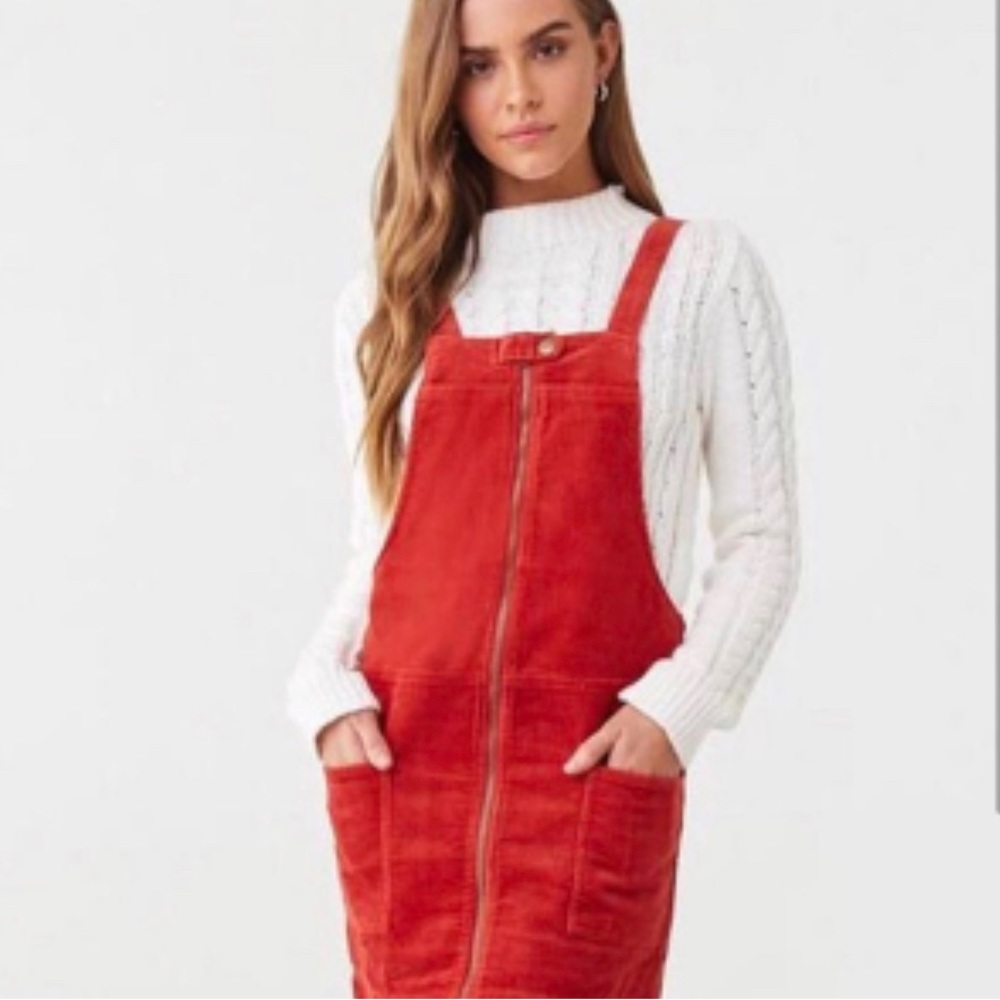 Forever 21 Corduroy Jumper Dress | Size: M